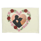 Romantischer personalisierter Kissenbezug - Foto & (Vorderseite-Links)