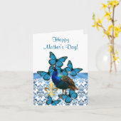 Romantischer Pfaumuttertag Karte (Gelbe Blume)