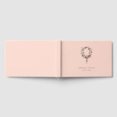 Romantischer Pfingstrosen-Blumenkranz Gästebuch (Voll)