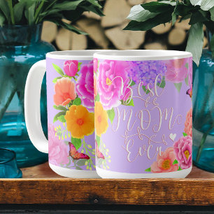 Romantischer Pfingstrosengarten Lila Beste Mama Kaffeetasse