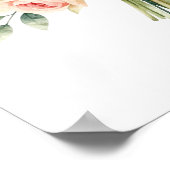 Romantischer Pfingstrosenstrauß mit Diamantring Poster (Ecke)