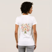 Romantischer Pfingstrosenstrauß mit Diamantring T-Shirt (Schwarz voll)