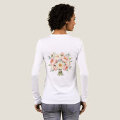 Romantischer Pfingstrosenstrauß mit Diamantring Tri-Blend Shirt (Voller Rückseite)