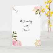 Romantischer Pink Garden Karte (Gelbe Blume)