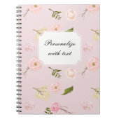 Romantischer Pink Garden Notizblock (Vorderseite)
