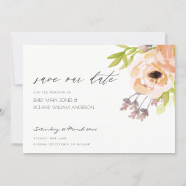 ROMANTISCHER PINK, LILA, BLAUER FLOSCH SAVE THE DA SAVE THE DATE
