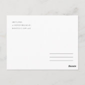 ROMANTISCHER PINK, LILA, BLUE FLORAL DANKE POSTKARTE (Rückseite)