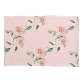 Romantischer Pink Rose Garlands Pillow Case Kissenbezug