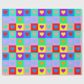 Romantischer Pop Kunst, Dichtung und Musik Geschenkpapier (Flach)