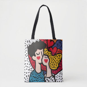 Romantischer Pop Kunst, Dichtung und Musik Tasche