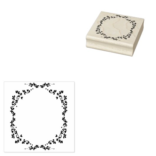 Romantischer Rahmen Gummistempel (Stempel)