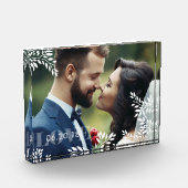 Romantischer Rahmen Personalisiert Fotoblock (Links)