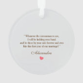 Romantischer Rahmen zum 1. Jubiläum des dekorative Ornament (Rückseite)