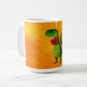 Romantischer RAWR Dinosaurier Kaffeetasse (Vorderseite Links)