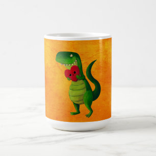 Romantischer RAWR Dinosaurier Kaffeetasse