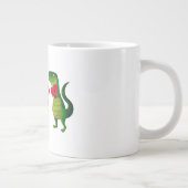 Romantischer RAWR T-rex Dinosaurier Jumbo-Tasse (Rechts)