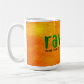 Romantischer RAWR T-rex Dinosaurier Kaffeetasse (Links)