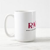 Romantischer RAWR T-rex Dinosaurier Kaffeetasse (Links)