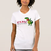 Romantischer RAWR T-rex Dinosaurier T-Shirt (Vorderseite)