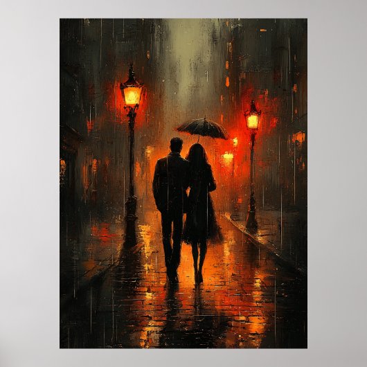 Romantischer Regenwald Poster (Vorne)