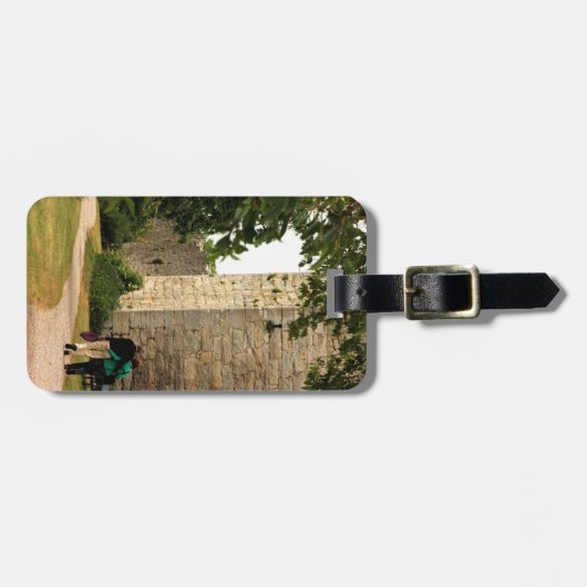 Romantischer reisender Paar-Gepäckanhänger Gepäckanhänger (Vorderseite horizontal)