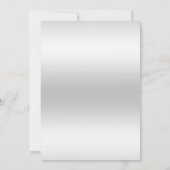 Romantischer Rosa Bow Silver Glitzer Probe Abendes Einladung (Rückseite)