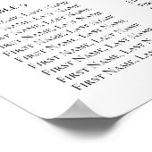 Romantischer Rosa Hibiskus Hochzeitstabelle Poster (Ecke)