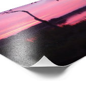 Romantischer rosa Himmel Fotodruck (Ecke)