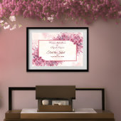 Romantischer rosa Kirschblossom Das Knotentposter Poster