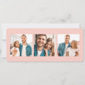 Romantischer Rosa-Paris-Boarding Save the Date Einladung (Rückseite)