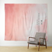 Romantischer Rosa-Wasserfarbverlauf Wandteppich (Beispiel (Horizontal))