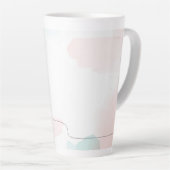 Romantischer Rosa Watercolor Milchtasse (Rechte Ecke)