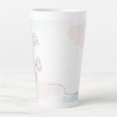 Romantischer Rosa Watercolor Milchtasse (Vorderseite)