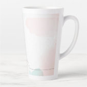 Romantischer Rosa Watercolor Milchtasse (Rechts)