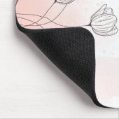 Romantischer Rosa Watercolor Mousepad (Ecke)