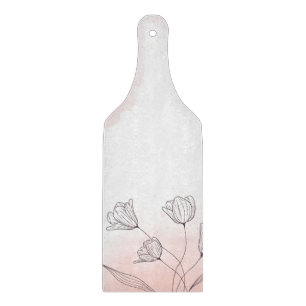 Romantischer Rosa Watercolor Schneidebrett