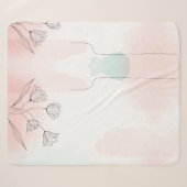 Romantischer Rosa Watercolor Sherpadecke (Vorderseite (Horizontal))