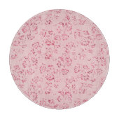 Romantischer rosafarbener Glitzer Schneidebrett (Vorderseite)