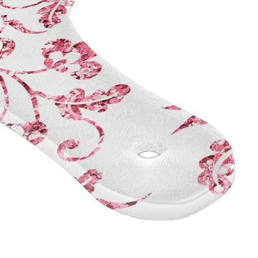 Romantischer rosafarbener Glitzer Schneidebrett (Ecke)