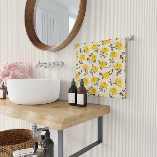 Romantischer Rose Garten Badhandtuch Set