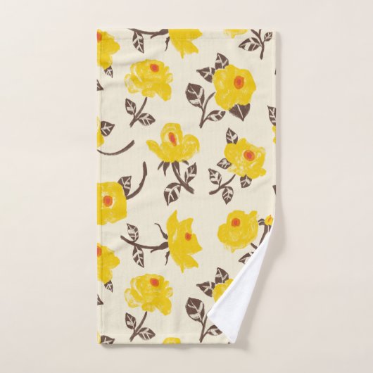 Romantischer Rose Garten Badhandtuch Set (Handtuch)