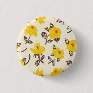 Romantischer Rose Garten Button