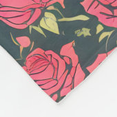 Romantischer Rose Garten Fleecedecke (Ecke)