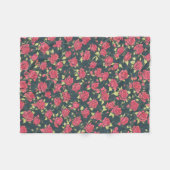 Romantischer Rose Garten Fleecedecke (Vorderseite (Horizontal))