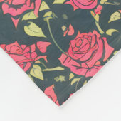 Romantischer Rose Garten Fleecedecke (Ecke)