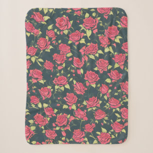Romantischer Rose Garten Sherpadecke
