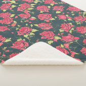 Romantischer Rose Garten Sherpadecke (3/4)