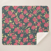 Romantischer Rose Garten Sherpadecke (Vorderseite (Horizontal))