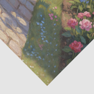 Romantischer Rosen-Garten-Bogen-Decoupage-Seidenpa Seidenpapier