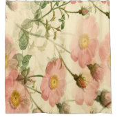 Romantischer Rosengarten Badezimmer Vorhang (Vorderseite)